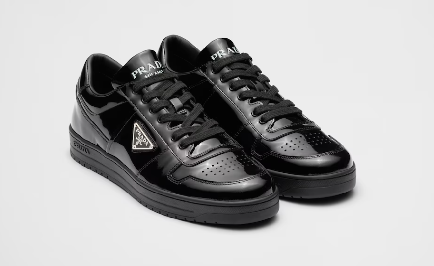 PRADA Downtown patent leather sneakers