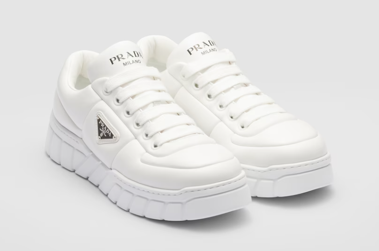 PRADA Padded nappa leather sneakers