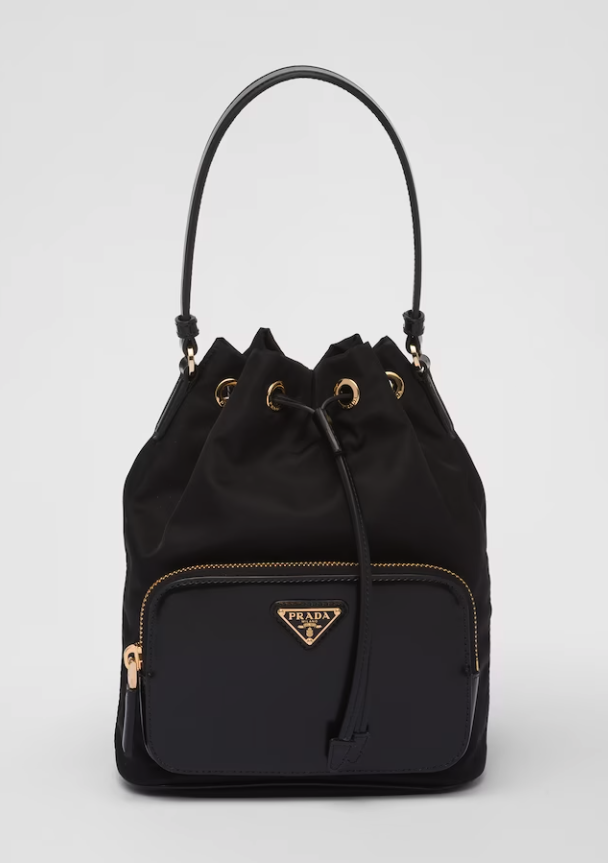 PRADA Re-Nylon and brushed leather bag